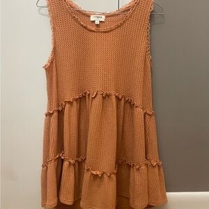 Umgee Terracotta Textured Top